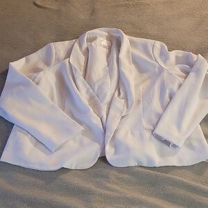 Elegant White Women's Blazer
